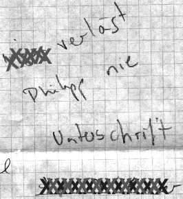 xxxx will never leave philipp. signed: xxxx